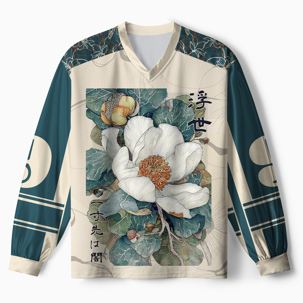 Tokyo-Tiger Ukiyo No Hana Paneled Long Sleeve Jersey