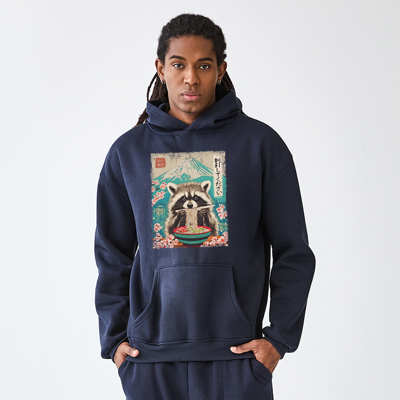 Tokyo-Tiger Please Give Raccoon A Discount Adult Fleece Hoodie