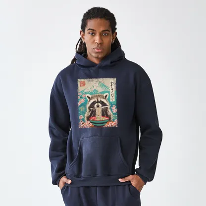 Tokyo-Tiger Please Give Raccoon A Discount Adult Fleece Hoodie