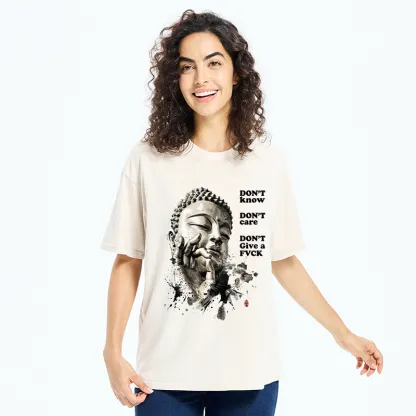 Tokyo‑Tiger Chill Buddha Meme Washed T‑Shirt