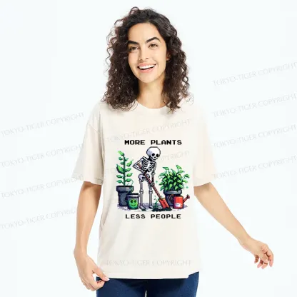 Tokyo-Tiger Skeleton Planting Trees Washed T-Shirt