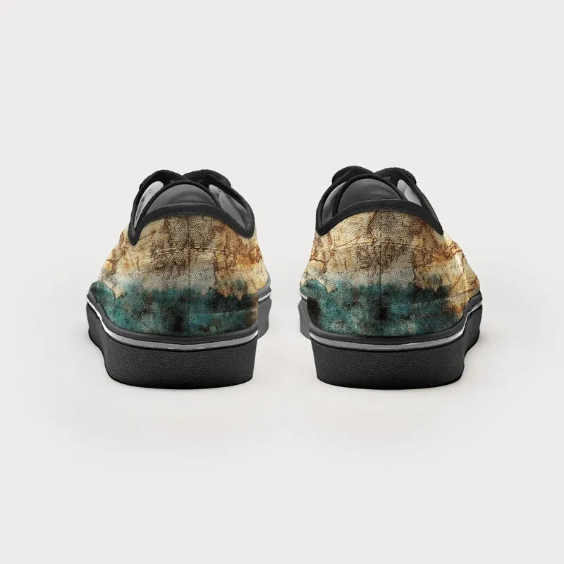 Tokyo-Tiger Nautical Chart Canvas Shoes