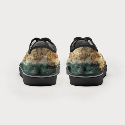 Tokyo-Tiger Nautical Chart Canvas Shoes