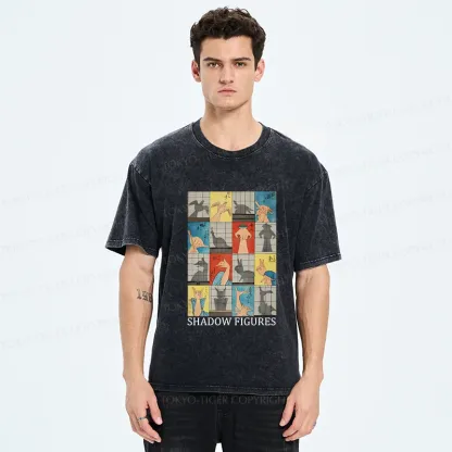 Tokyo-Tiger Traditional Gesture Shadow Washed T-Shirt