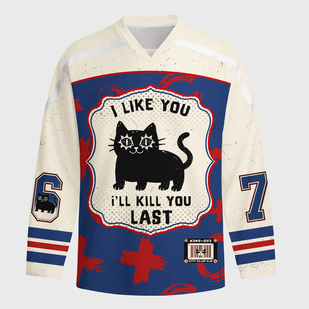 Tokyo-Tiger Killer Kitty Long-Sleeve Hockey Jersey