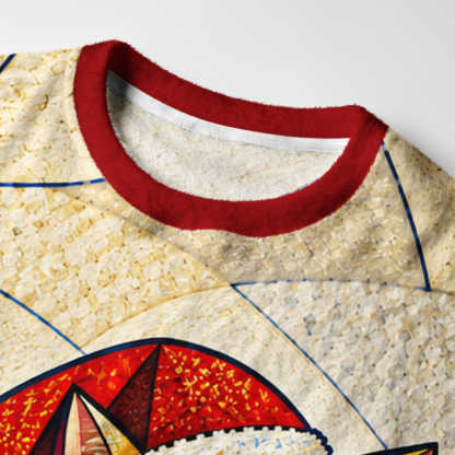 Tokyo-Tiger Abstract Cat Christmas Ugly Sweatshirt