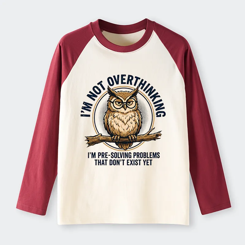 Tokyo-Tiger Overthink Master Owl Raglan Long Sleeve T-shirt
