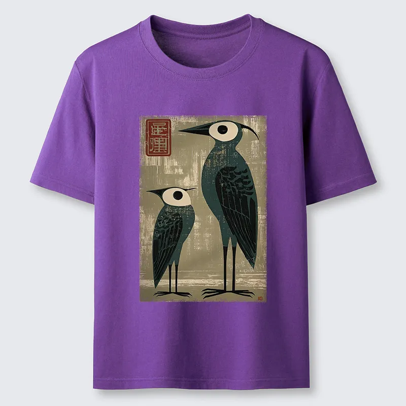 Tokyo-Tiger Retro Two Birds Art Classic T-Shirt