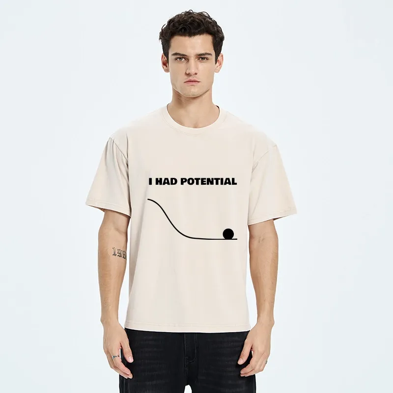 Tokyo-Tiger Funny Downward Potential Meme Washed T-Shirt