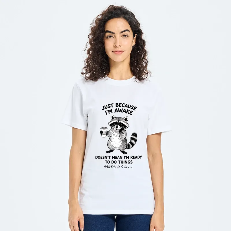 Tokyo-Tiger Tired Raccoon Coffee Classic T-Shirt