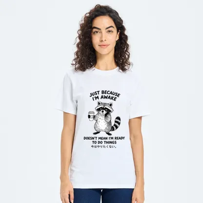 Tokyo-Tiger Tired Raccoon Coffee Classic T-Shirt
