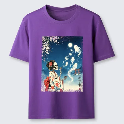Tokyo-Tiger Moon Skeleton Ghost Classic T-Shirt