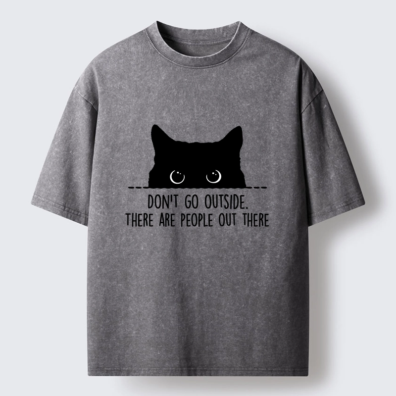 Tokyo-Tiger Avoid Human Crowds Washed T-Shirt