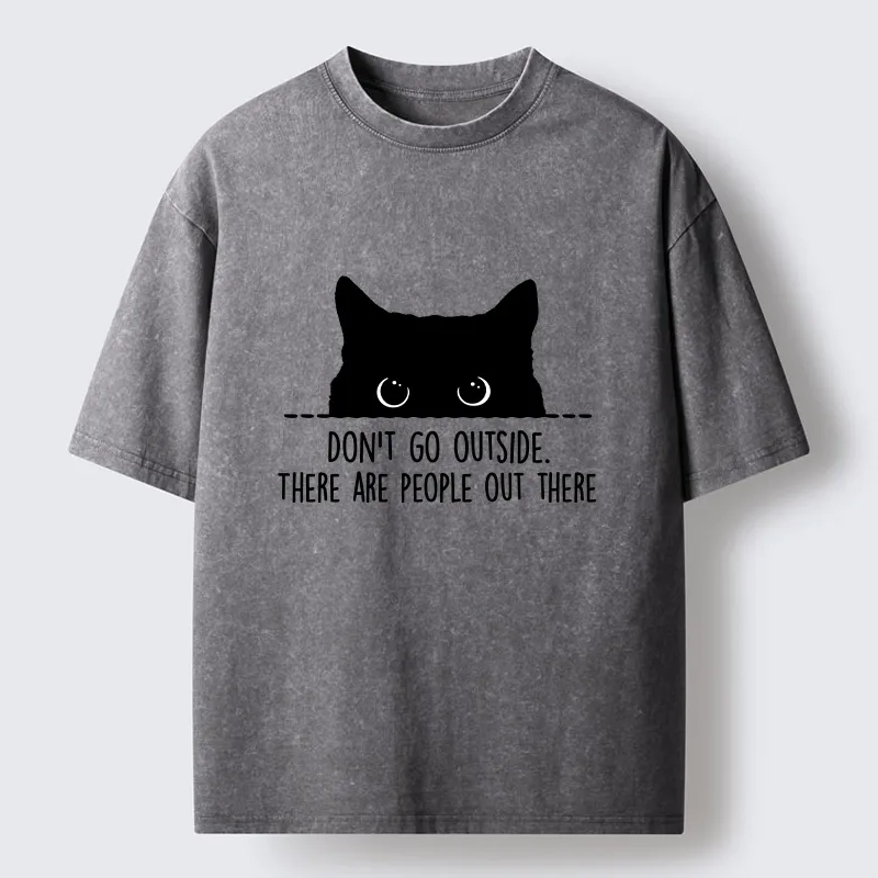 Tokyo-Tiger Avoid Human Crowds Washed T-Shirt