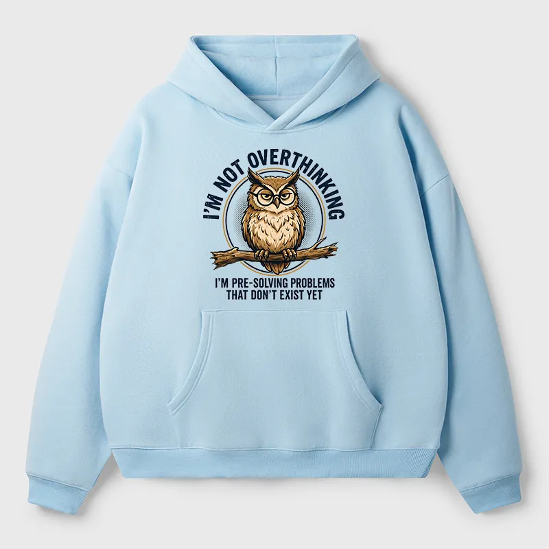 Tokyo-Tiger Overthink Master Owl Adult Fleece Hoodie