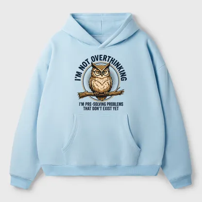 Tokyo-Tiger Overthink Master Owl Adult Fleece Hoodie