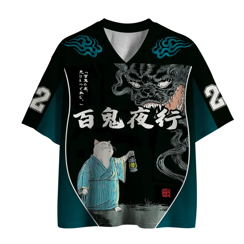 Tokyo-Tiger Night Stalker：Cat vs.Demon Mesh Jersey