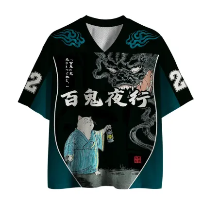 Tokyo-Tiger Night Stalker：Cat vs.Demon Mesh Jersey