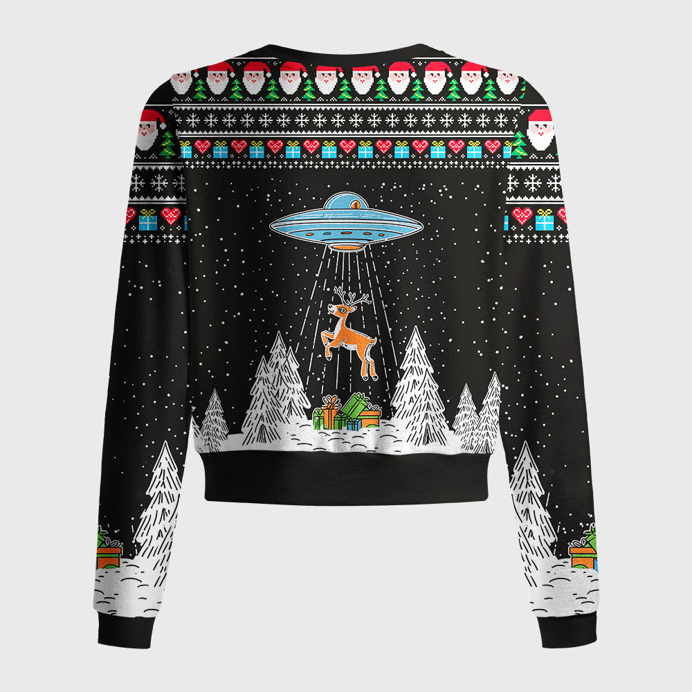 Tokyo-Tiger Alien Christmas Abduction Women's Lightweight Cardigan
