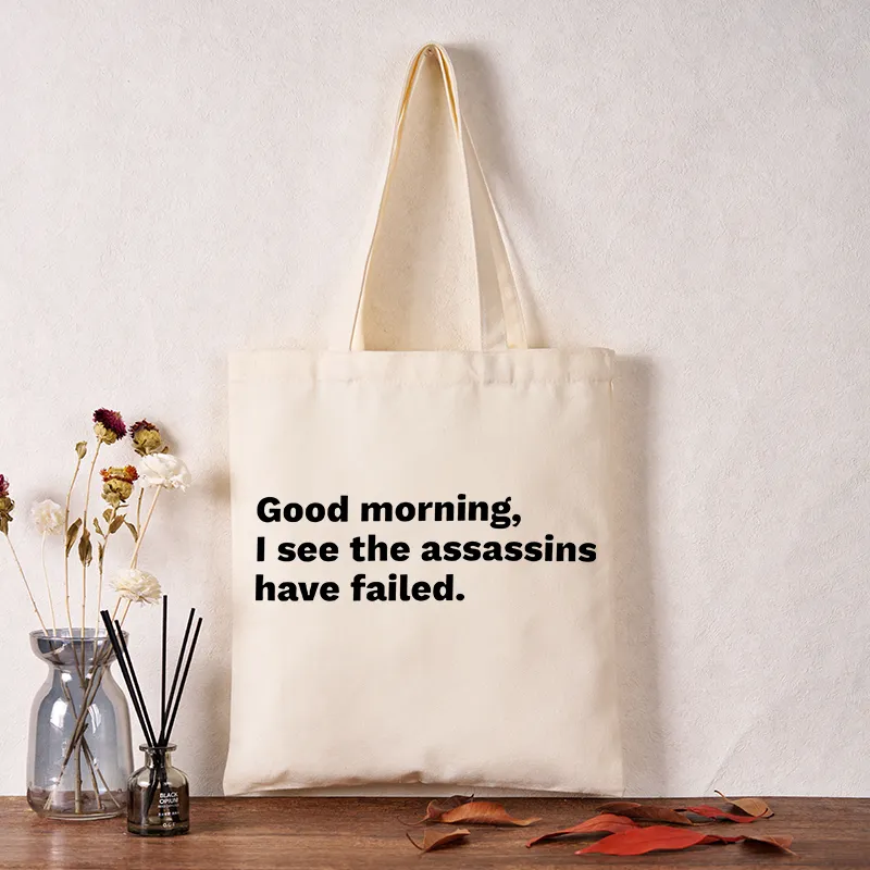 Tokyo-Tiger Assassins Failed Morning Quote Art Tote Bag