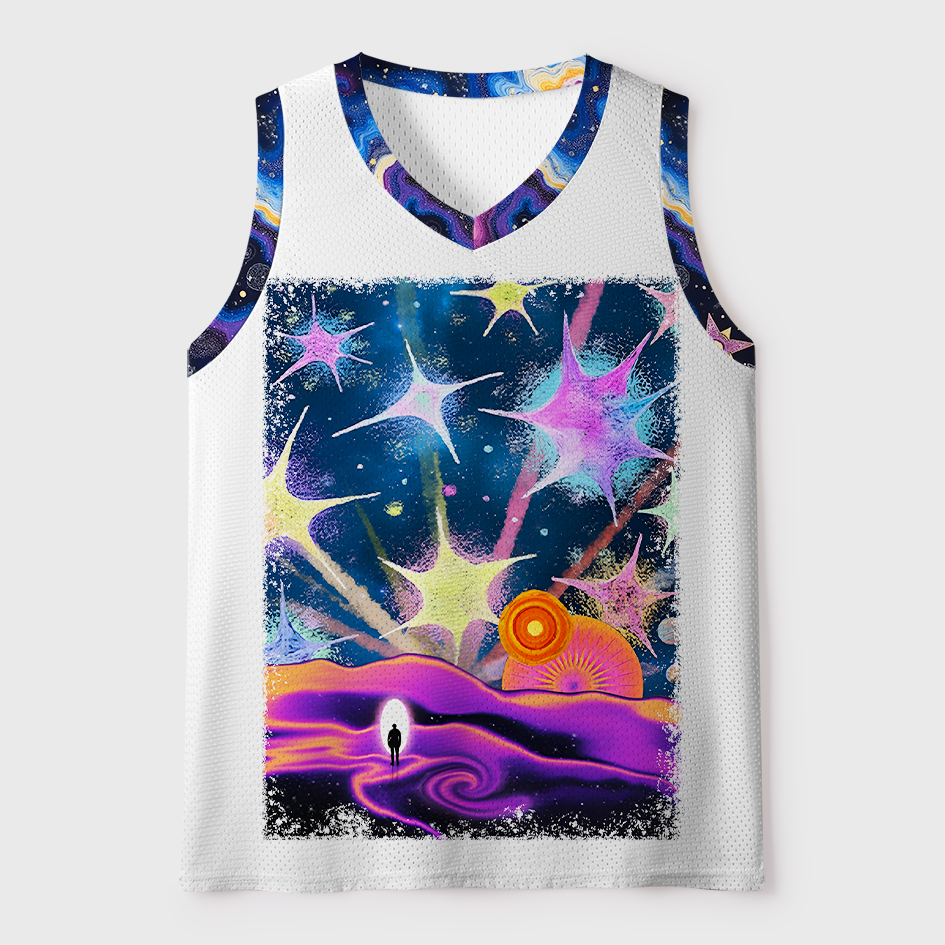 Tokyo-Tiger Stellar Wanderer Cosmic Nebula Mesh Tank Top Sale