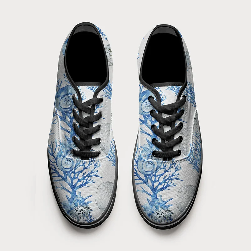 Tokyo-Tiger Shell And Coral Canvas Shoes