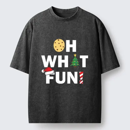 Tokyo-Tiger Christmas Funny Season Vibe Washed T-Shirt