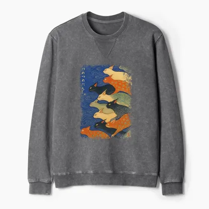 Tokyo-Tiger Claw-some Ninja Washed Terry Sweatshirt