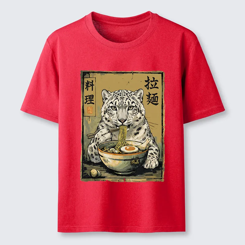 Tokyo-Tiger Ramen Snow Leopard Meme Classic T-Shirt