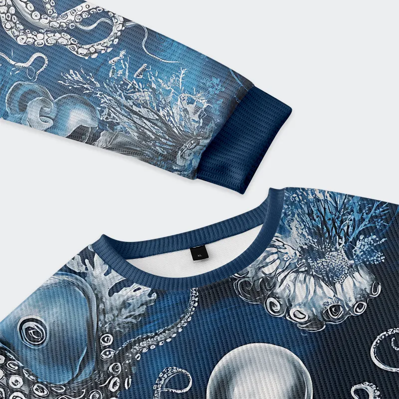 Tokyo-Tiger Deep Sea Octopus Christmas Ugly Sweatshirt