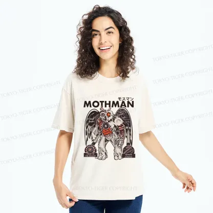 Tokyo-Tiger Mothman Anatomy Diagram Washed T-Shirt