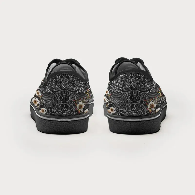 Tokyo-Tiger Floral Whirl Canvas Shoes