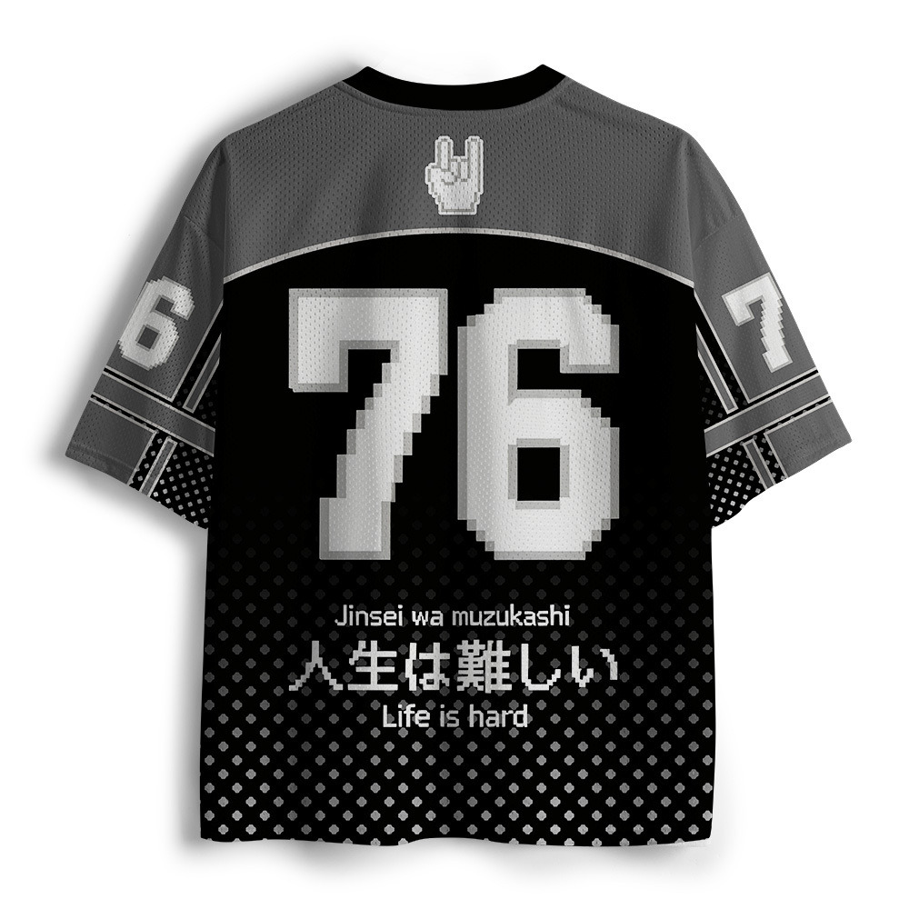 Tokyo-Tiger Life Is Hard Mesh Jersey