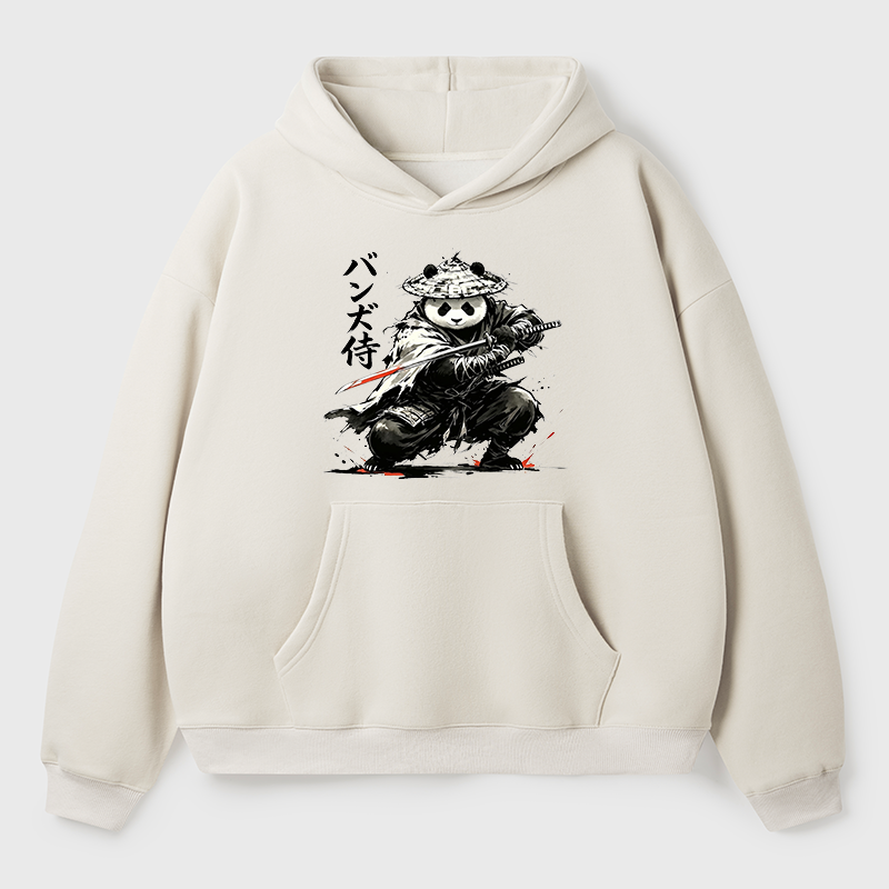 Tokyo-Tiger Panda Samurai Warrior Adult Fleece Hoodie
