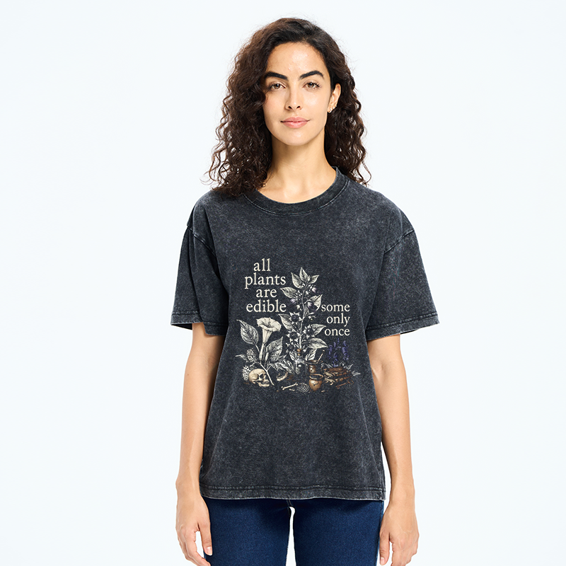 Tokyo‑Tiger Funny Toxic Flora Washed T‑Shirt