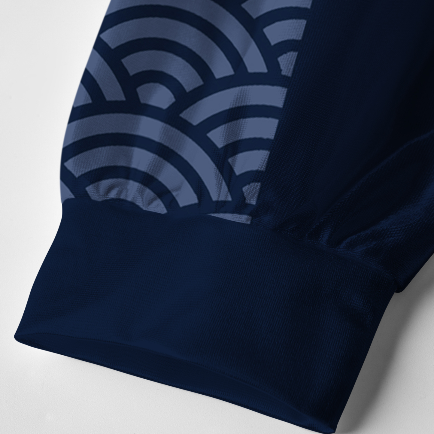 Tokyo-Tiger Japanese Twin Koi Wave Art Paneled Long Sleeve Jersey