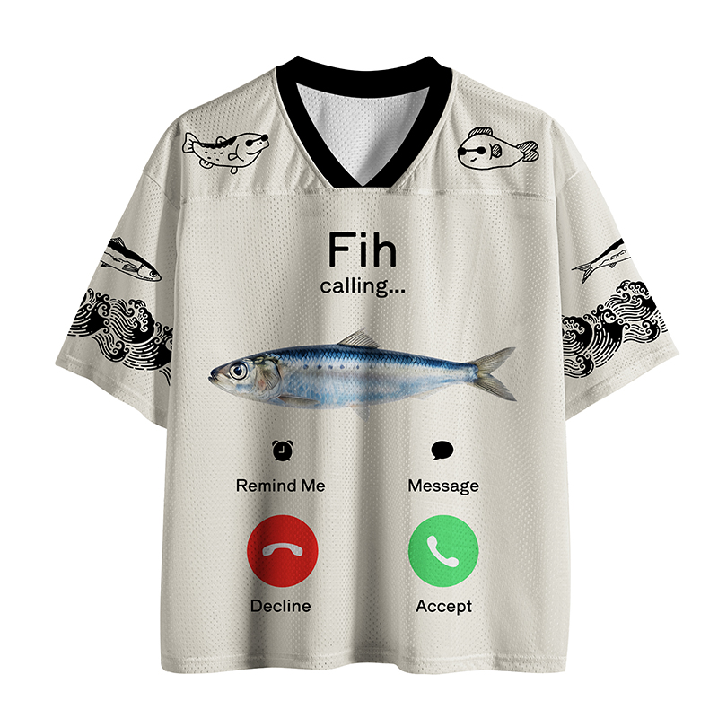 Tokyo-Tiger Fih Is Calling Funny Mesh Jersey