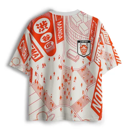 Tokyo-Tiger Shibuya Crossing Japanese Mesh Jersey