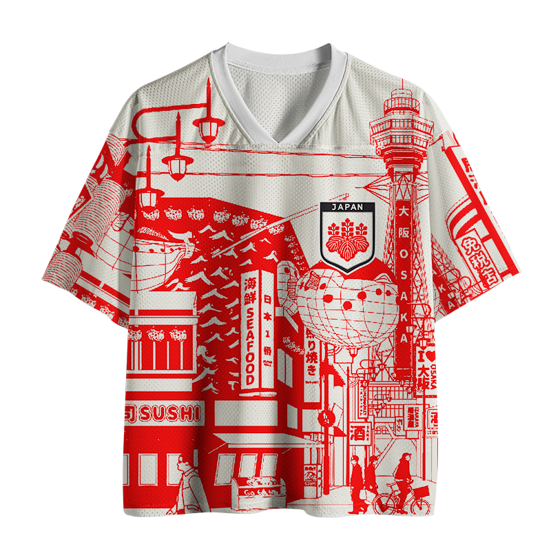 Tokyo-Tiger Osaka Street Japanese Mesh Jersey