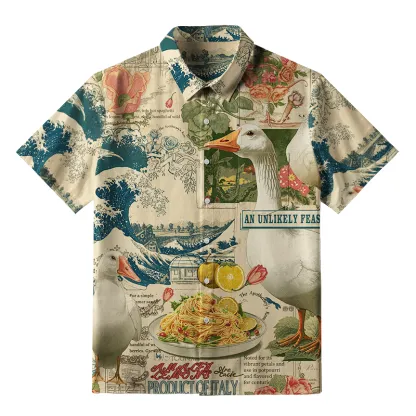 Tokyo-Tiger An Unlikely Feast Button-up Shirt