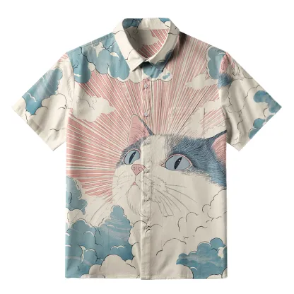 Tokyo-Tiger The Radiant Cat Button-up Shirt