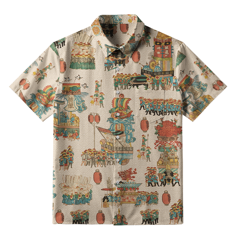 Tokyo-Tiger Traditional Celebrations Button-up Shirt