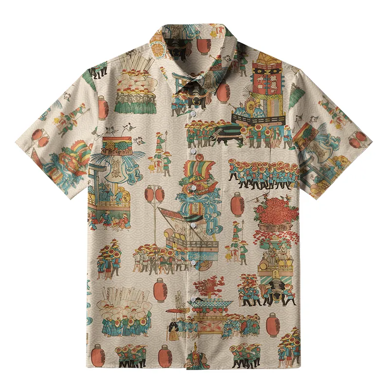Tokyo-Tiger Traditional Celebrations Button-up Shirt