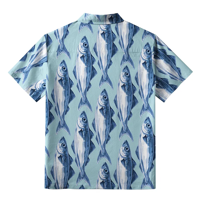 Tokyo-Tiger School Of Fish Aloha Hawaiian Shirt