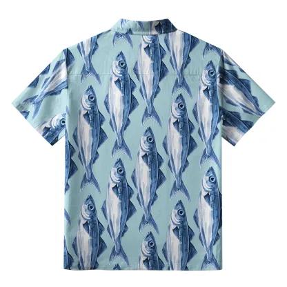 Tokyo-Tiger School Of Fish Aloha Hawaiian Shirt