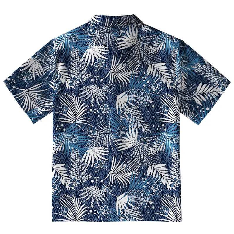 Tokyo-Tiger Exotic Leaves Aloha Hawaiian Shirt