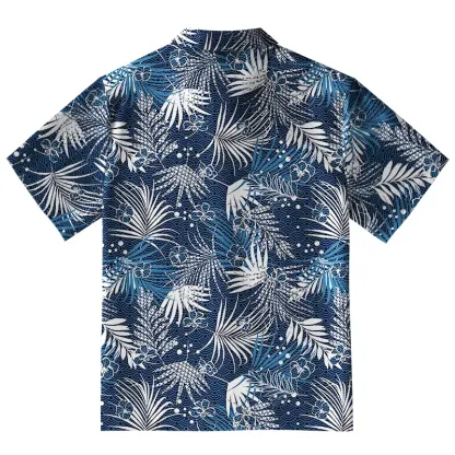 Tokyo-Tiger Exotic Leaves Aloha Hawaiian Shirt