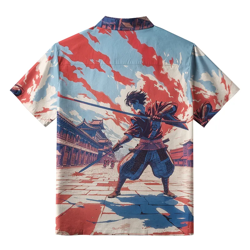 Tokyo-Tiger Echoes Of The Samurai Button-up Shirt