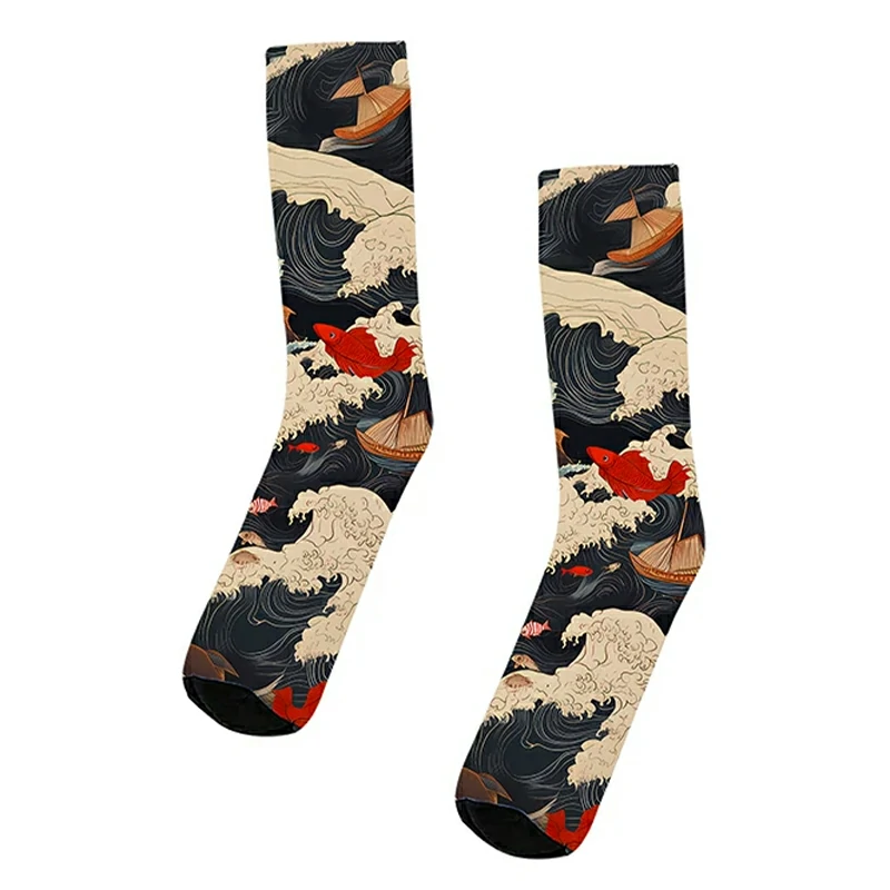 Tokyo-Tiger The Great Wave Off Fish Socks