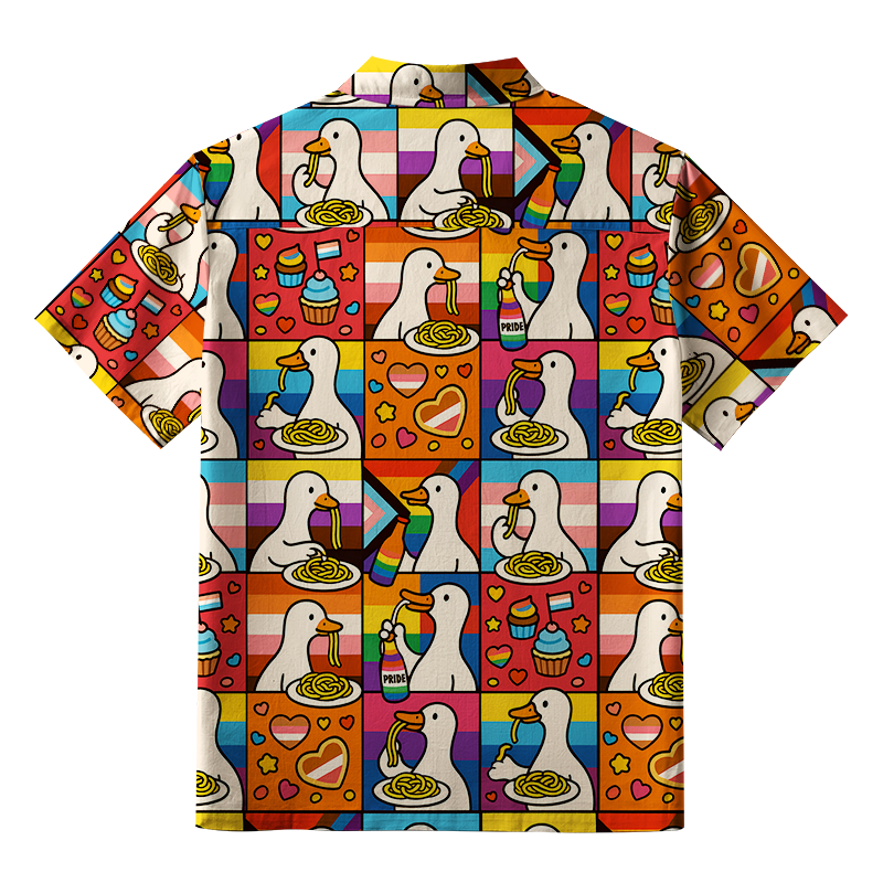 Tokyo-Tiger More Spaghetti Less Upsetti Goose Eat Spaghetti Aloha Hawaiian Shirt